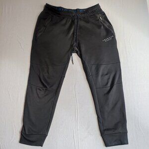 American Eagle jogger pants men's size L black with graphic design